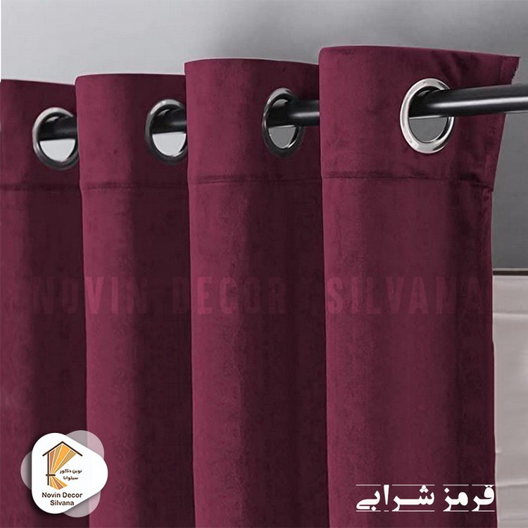 پرده نوین دکور سیلوانا مدل مخمل کالیفرنیا 28 سایز 280x140 سانتیمتر