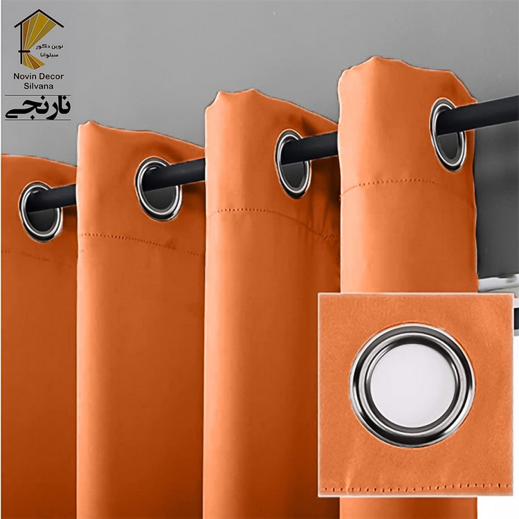 پرده نوین دکور سیلوانا مدل کتان NY31 سایز 280x140 سانتیمتر
