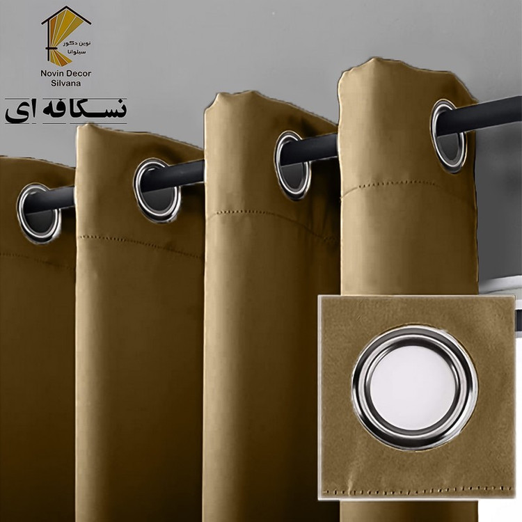 پرده نوین دکور سیلوانا مدل لاکچری 180 سایز 180 140 سانتی متر