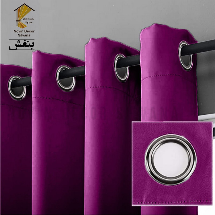 پرده پانچ نوین دکور سیلوانا مدل کتان سایز 200 280 سانتیمتر
