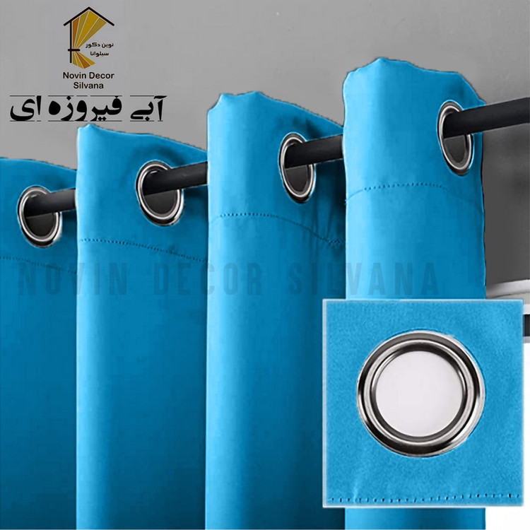 پرده پانچ نوین دکور سیلوانا مدل کتان سایز 200 280 سانتیمتر