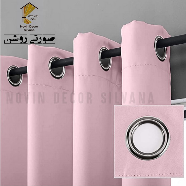 پرده پانچ نوین دکور سیلوانا مدل کتان سایز 200 280 سانتیمتر