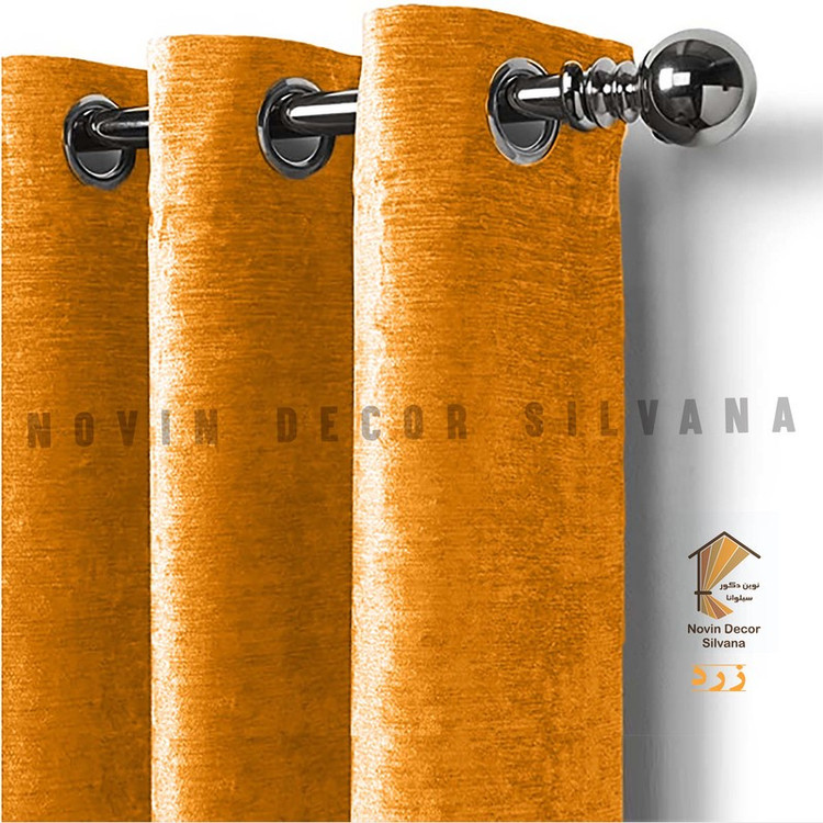 پرده پانچ نوین دکور سیلوانا مدل مخمل شانل سایز 200 280 سانتیمتر