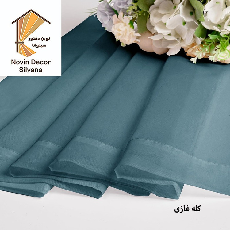 پرده نوین دکور سیلوانا مدل حریر ساده Silvana280 سایز 280 140 سانتی متر