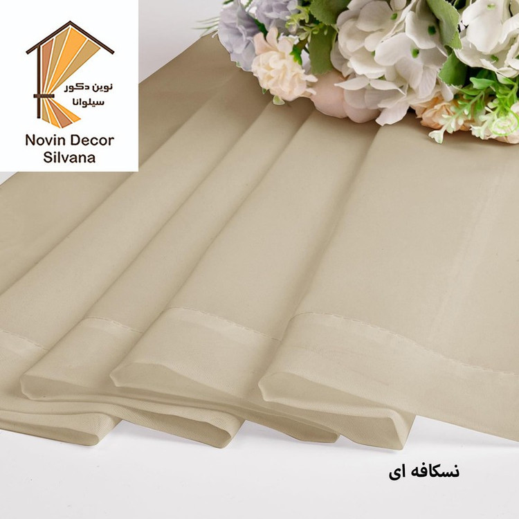 پرده پانچ نوین دکور سیلوانا مدل حریر سایز 200 280 سانتیمتر