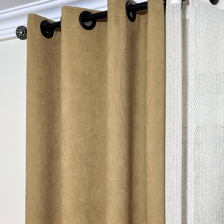 پرده مدل پانچ مخمل مات مدرن سایز 290x200 سانتیمتر