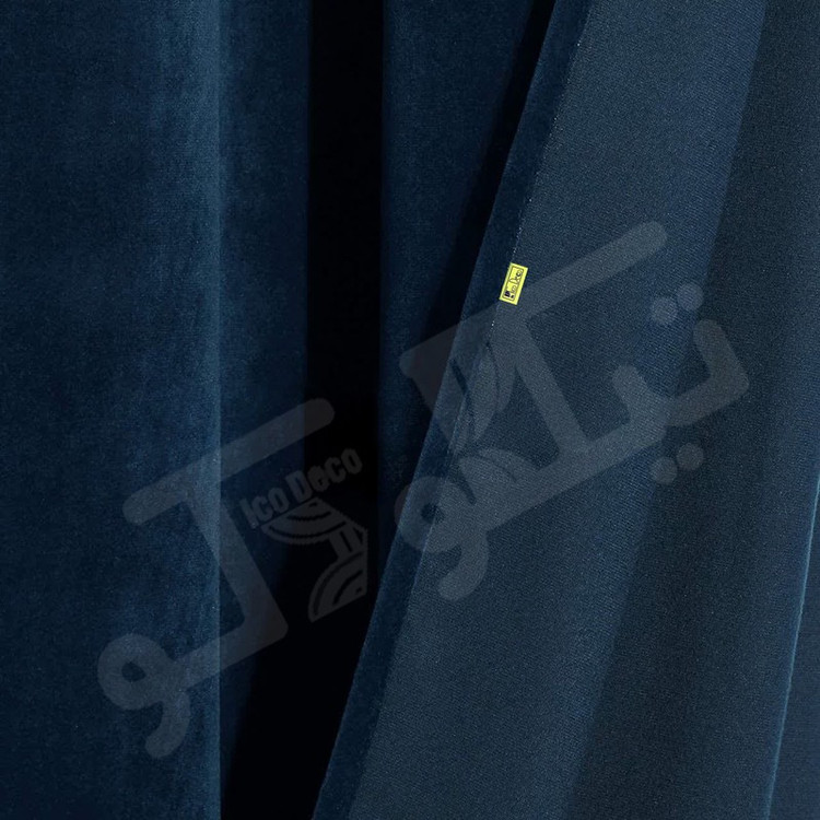 پرده تیکو دکو مدل مخمل مات هانزو شش چین سایز 225x280 سانتیمتر