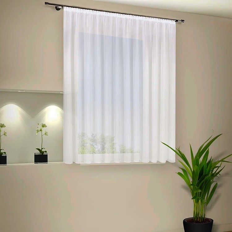 پرده تیکو دکو مدل حریر کلاسیک 7180 دوخت ساده سایز 180x295 سانتیمتر