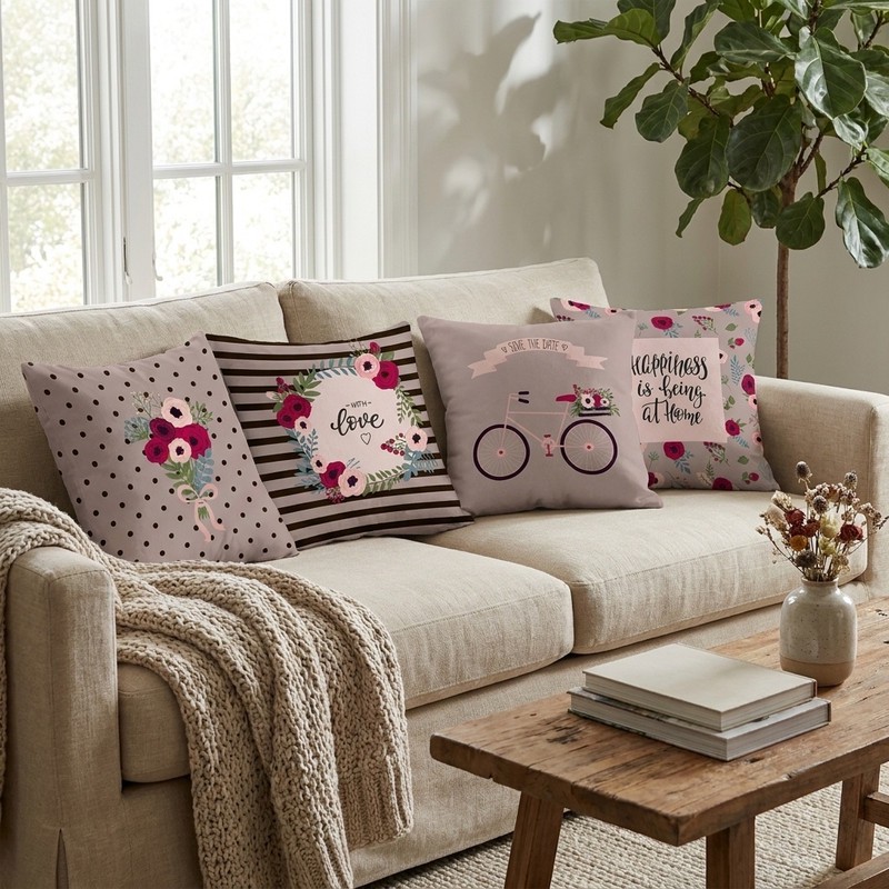 کاور کوسن مدل set 142 مجموعه 4 عددی