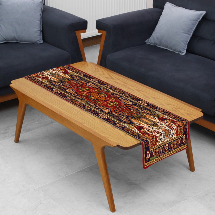 رانر ریحانلوکس مدل نقش سنتی کد RH119 سایز 143x43 سانتیمتر