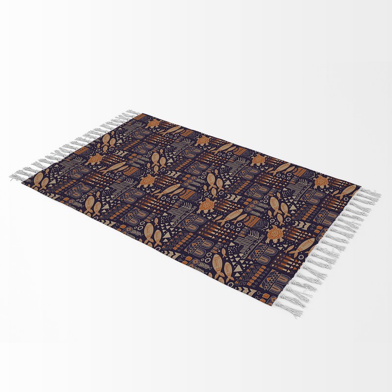 شال مبل بارمان دکور طرح تمدن کد 40 سایز 98x180 سانتی متر