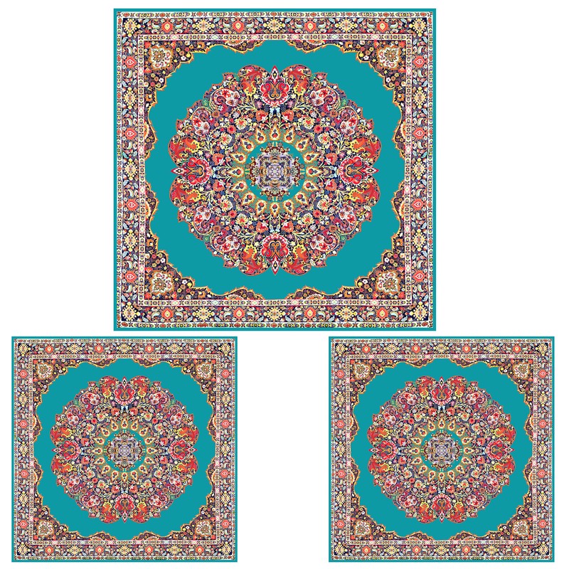 ست رومیزی سه تکه طرح ترمه کد 9920.5