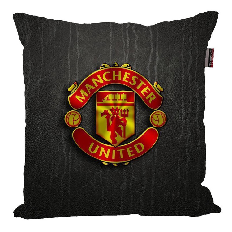 کوسن مدل منچستر یونایتد Manchester United طرح چرم کد KO355