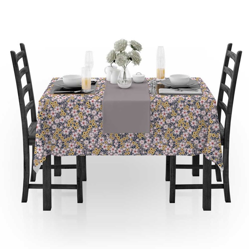 رومیزی مدل گلدار مربعی کد F2RO1058