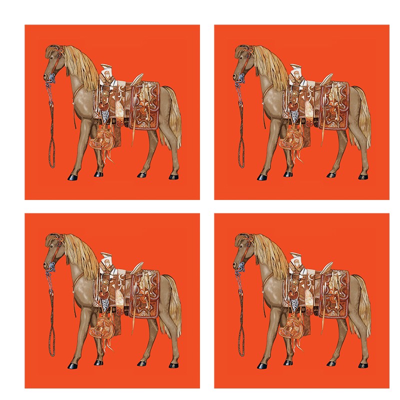 رومیزی مدل مخمل کد M0118 بسته 4 عددی