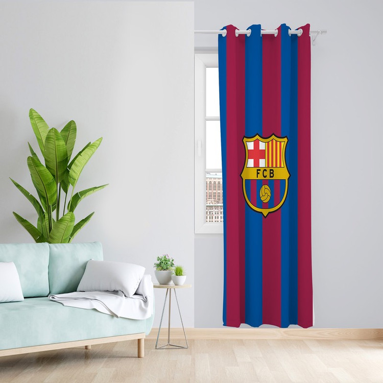 پرده طرح بارسلونا مدل مخمل پانچی کد L 1195R Z سایز 140x200 سانتی متر