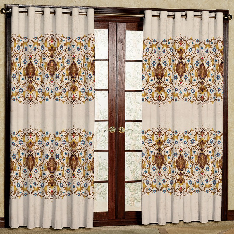 پرده مدل پانچی کد101 سایز 140x280 سانتی متر