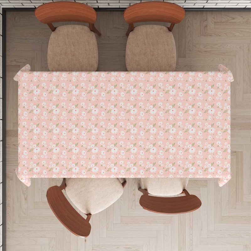 رومیزی مدل گلدار چهارنفره مستطیلی کد F2RO1066
