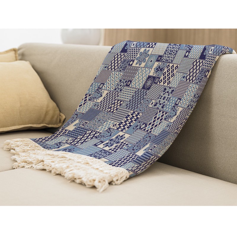 شال مبل بارمان دکور طرح سنتی پر کد 62 سایز 98x180 سانتی متر