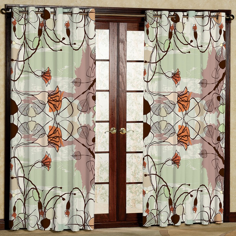 پرده مدل هازان پانچی کد m 4063K سایز 280x140 سانتی متر