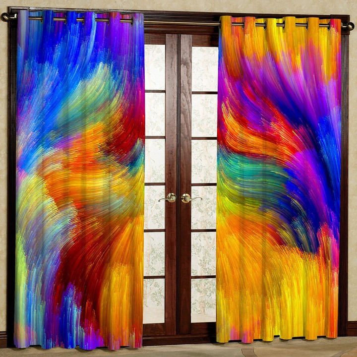 پرده پانچی مدل کد 5115 سایز 140x280 سانتی متر