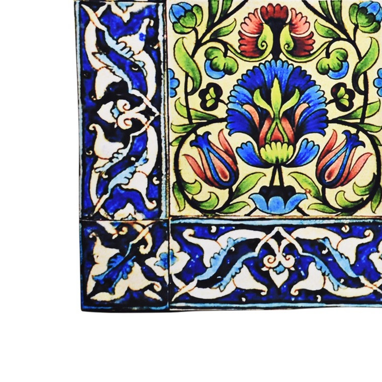 رومیزی مدل مخمل طرح کاشی کد 93