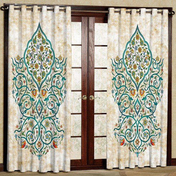 پرده مدل پانچی کد 5477 سایز 280x140 سانتی متر