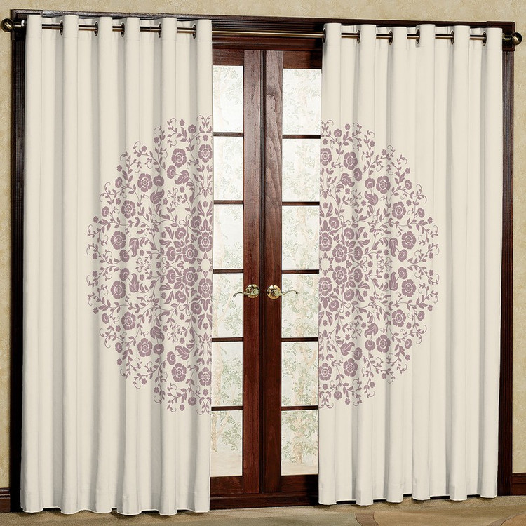 پرده مدل طرح دار مخمل پانچی کد 2301 سایز 140x280 سانتی متر