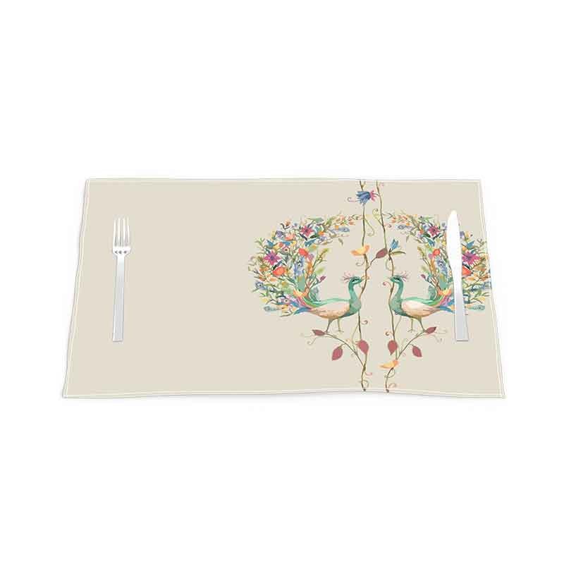 زیربشقابی مدل طاووس کد F3ZI1047 مجموعه 4 عددی