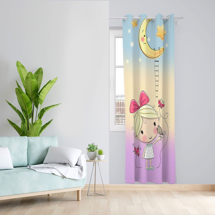 پرده مدل هازان پانچی کد 4567 سایز 140x200 سانتی متر