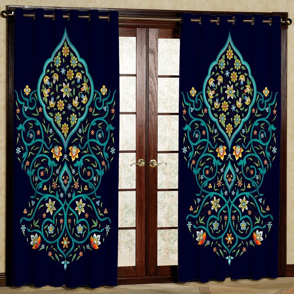 پرده مدل پانچی کد 5540 سایز 280x140 سانتی متر