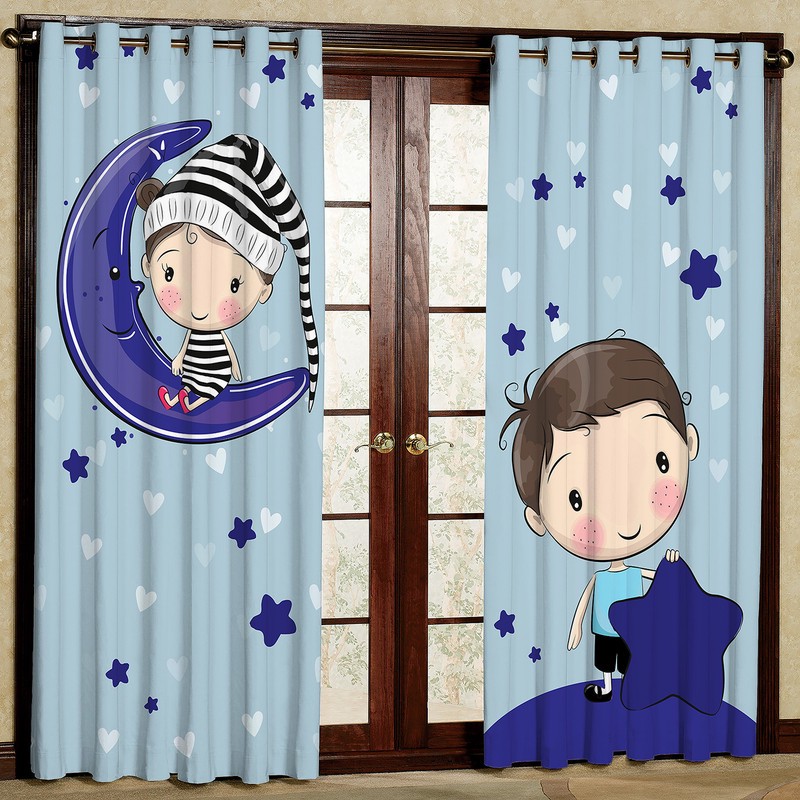 پرده مدل مخمل پانچی کد 4083k5 سایز 200x140 سانتی متر