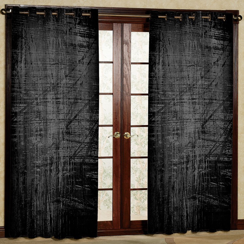پرده مدل مخمل پانچی کد 2195T2 سایز 200x140 سانتی متر