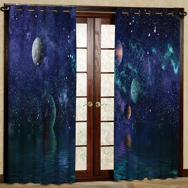 پرده مدل مخمل پانچی کد 6853 سایز 280x140 سانتی متر
