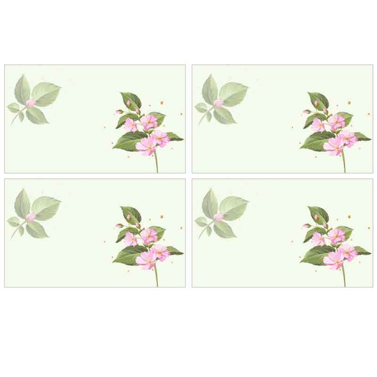 زیربشقابی مدل شکوفه بهار کد F3ZI1049 مجموعه 4عددی