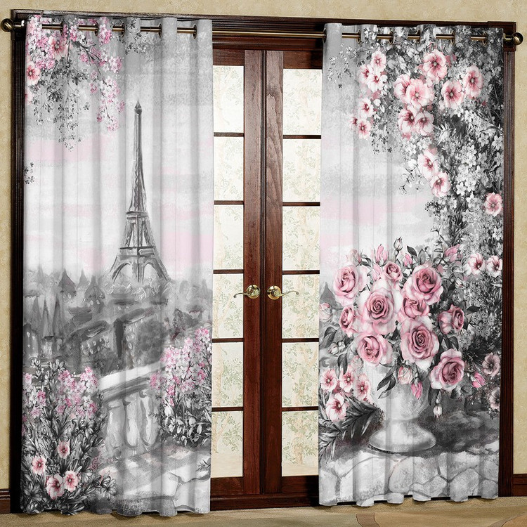 پرده مدل طرح دار مخمل پانچی کد 1026L سایز 140x280 سانتی متر