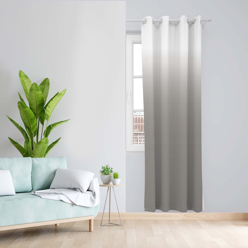 پرده طرح دو رنگ مدل مخمل پانچی کد 1418 z سایز 140x200 سانتی متر