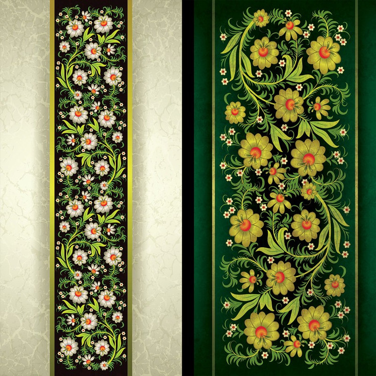 پرده مدل پانچی گلدار سایز 280x145 سانتی متر
