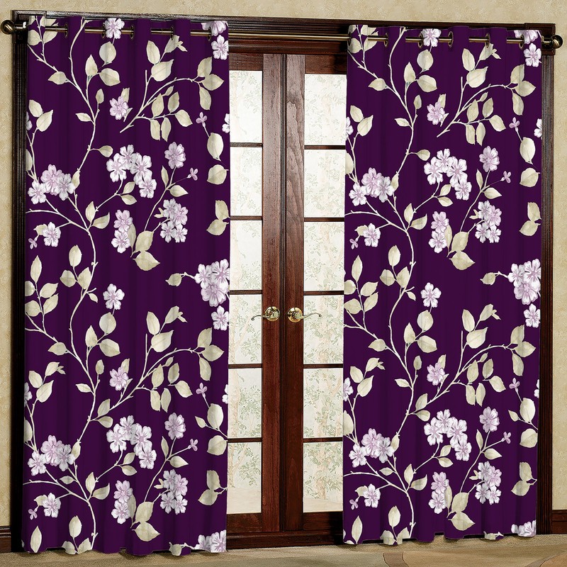پرده مدل مخمل پانچی کد 1102 سایز 140x280 سانتی متر