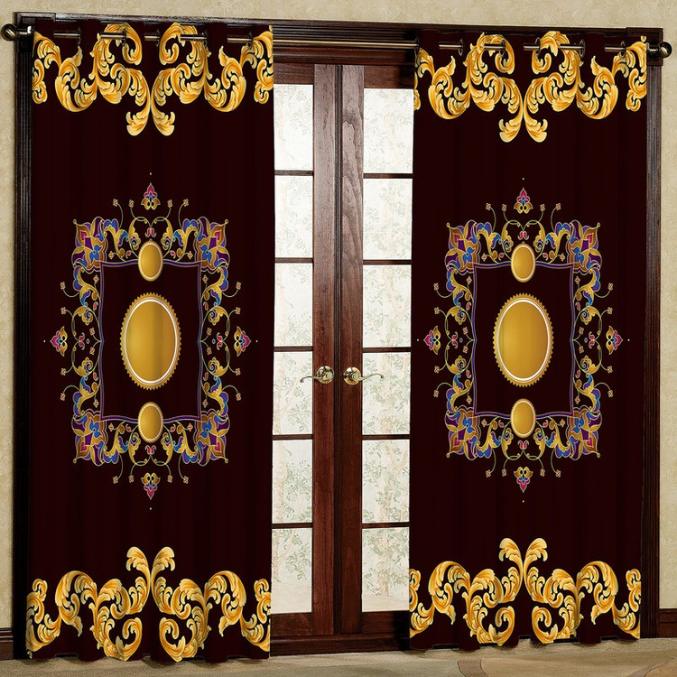 پرده مدل هازان پانچی کد m4878 سایز 140x280 سانتی متر