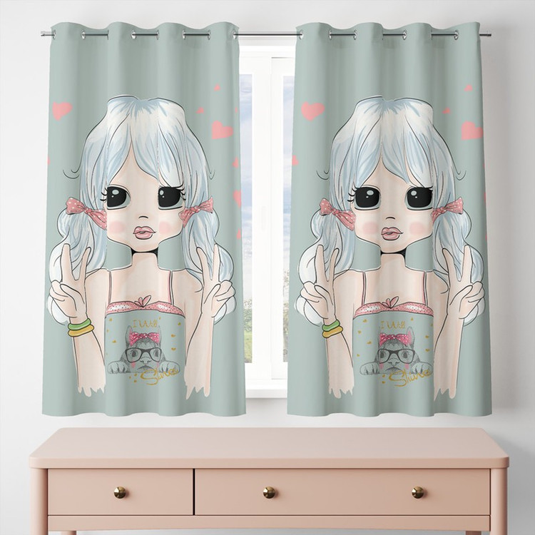 پرده مدل مخمل پانچی کد 8390 سایز 200x140 سانتی متر