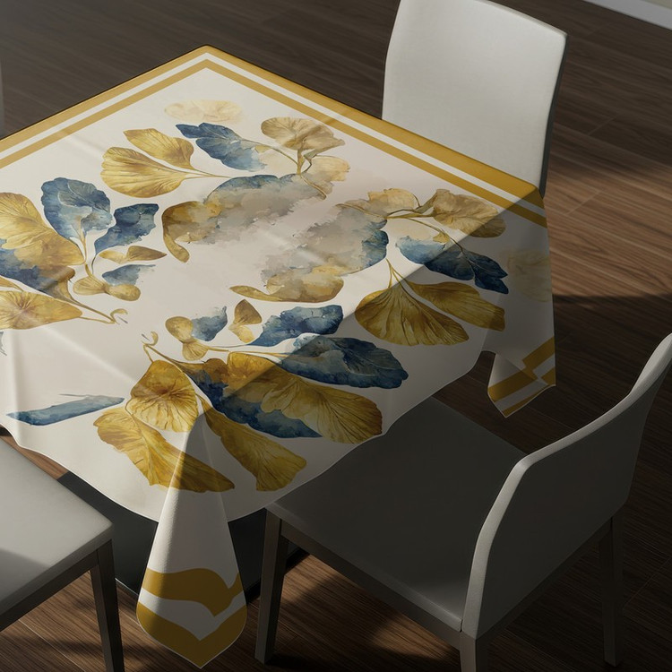 رومیزی ریحانلوکس مدل برگ لوکس کد RH131 سایز 97x97 سانتیمتر