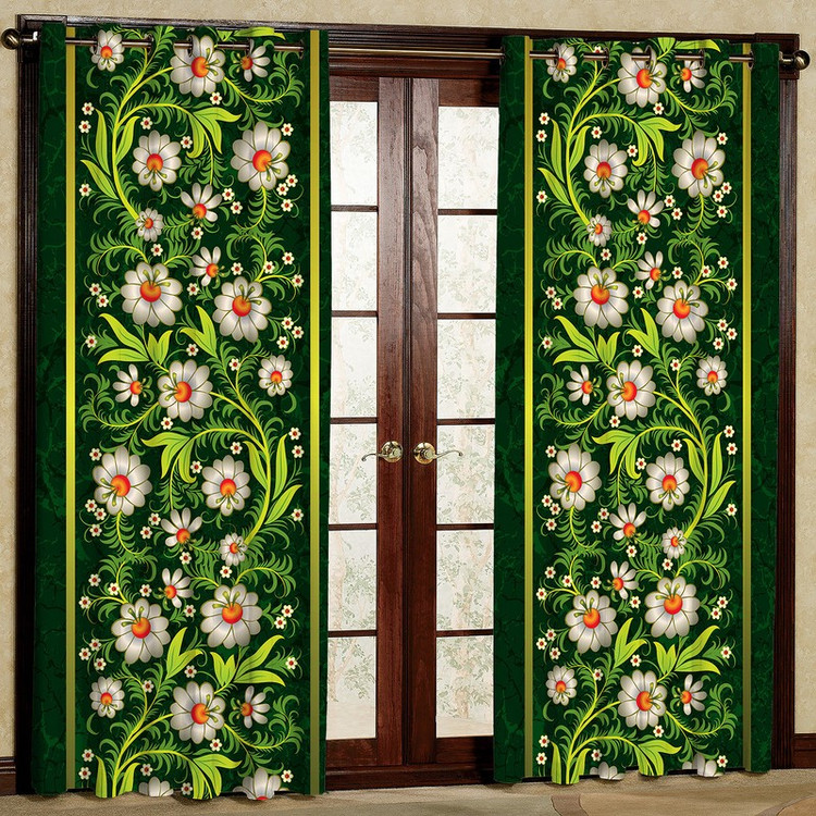 پرده مدل طرح دار مخمل پانچی کد 4256 سایز 140x200 سانتی متر