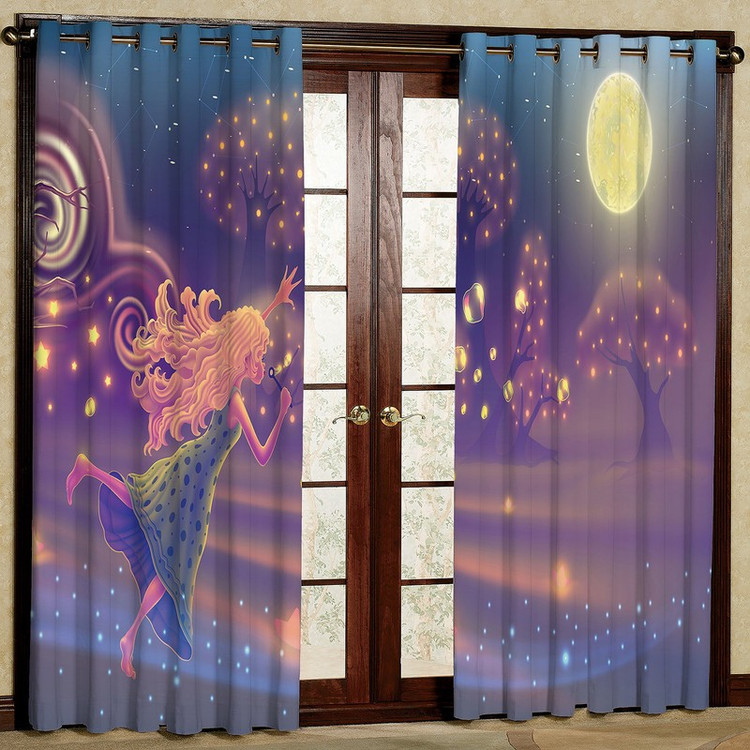 پرده مدل دختر مخمل پانچی کد 2298 سایز 200x140 سانتی متر