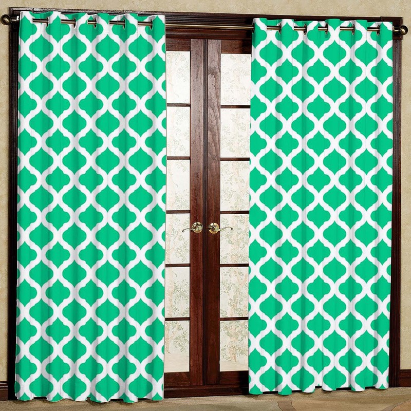 پرده بارمان دکور مدل هازان پانچی کد 1614 W سایز 140x280 سانتی متر