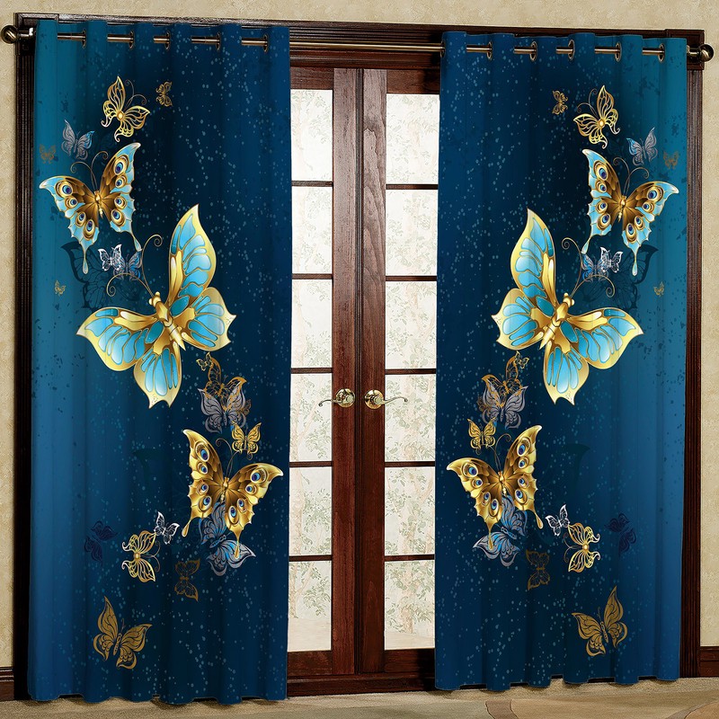 پرده مدل مخمل پانچی کد 1099 سایز 140x280 سانتی متر
