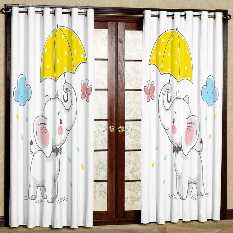 پرده مدل فیل مخمل پانچی کد 1018 سایز 140x280 سانتی متر