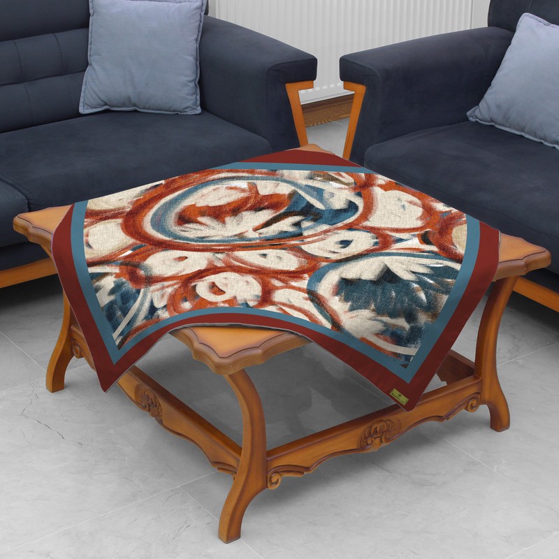 رومیزی ریحانلوکس مدل مدرن کد RH123 سایز 97x97 سانتیمتر