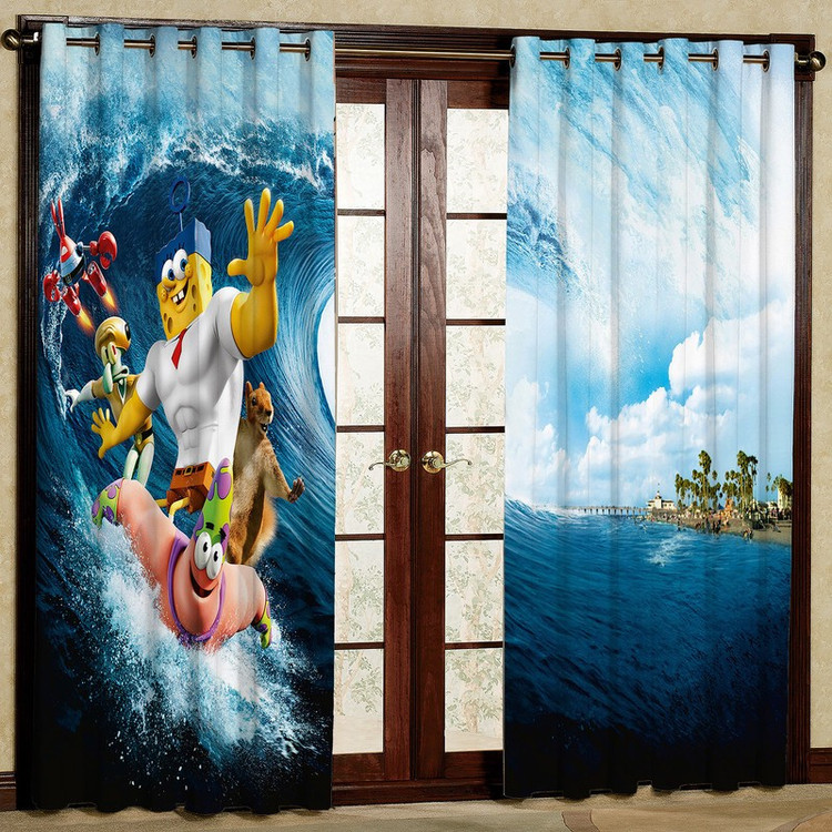 پرده مدل مخمل پانچی کد 1250L سایز 140x280 سانتی متر