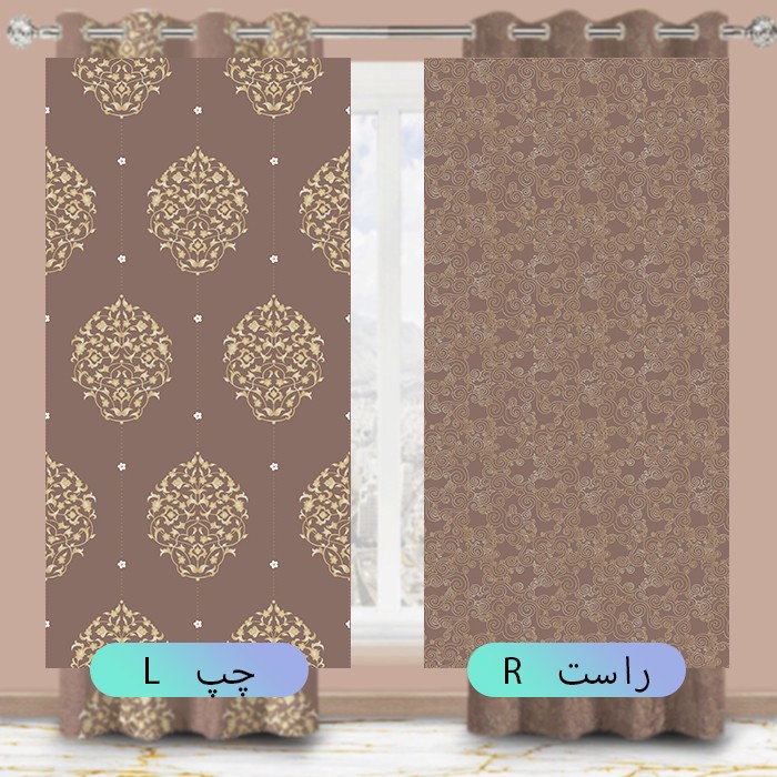 پرده مدل HZD302 سایز 280140 سانتی متر